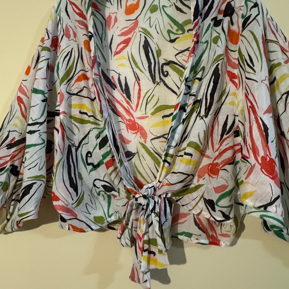 New Royalty For Me Black and Pink Wrap Blouse